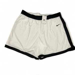 Nike Women's Athletic Shorts in White and Black